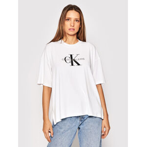 Calvin Klein dámské bílé tričko Monogram - XS (YAF)